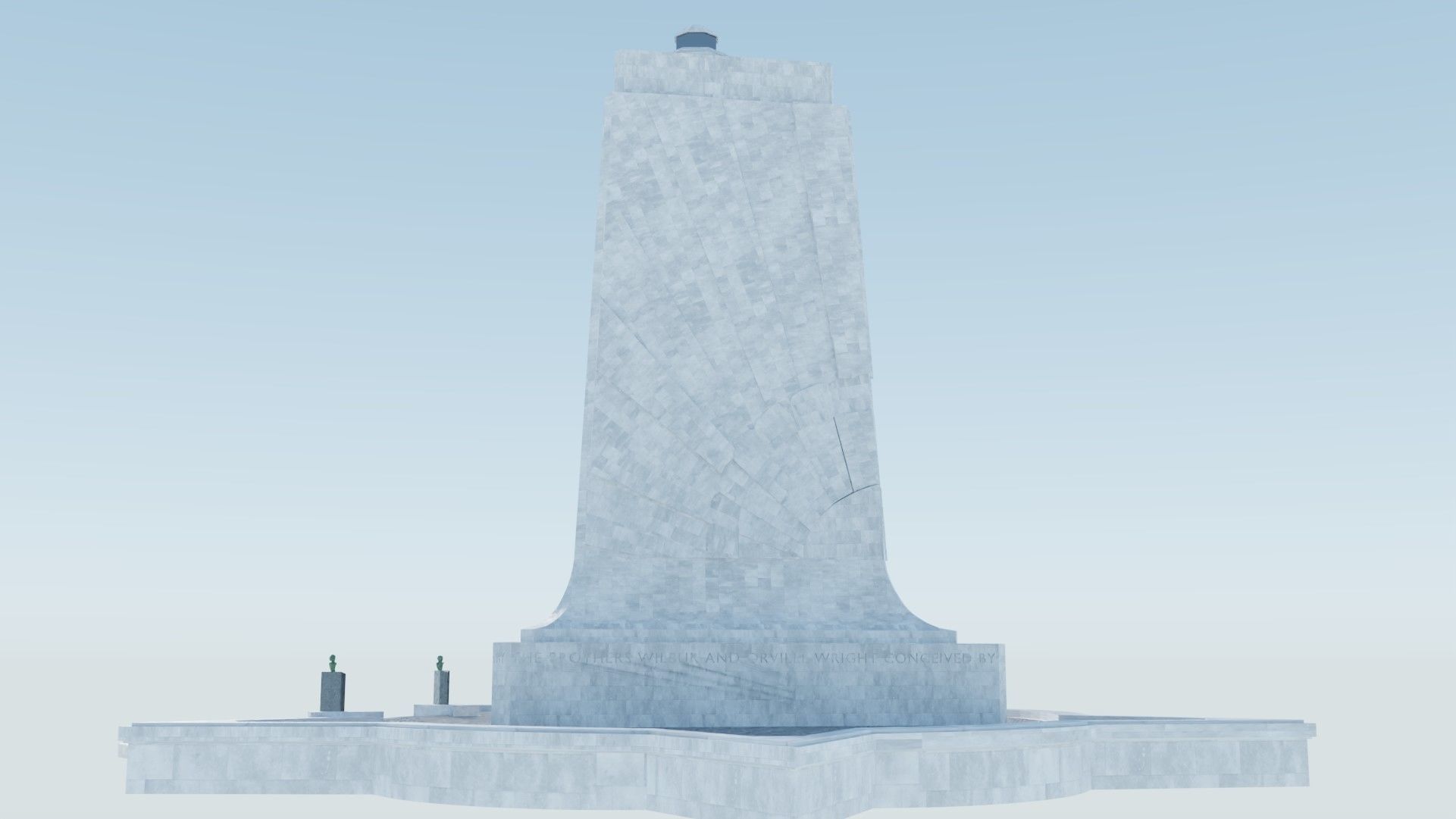 Wright Brothers National Memorial Low-poly 3D model_4