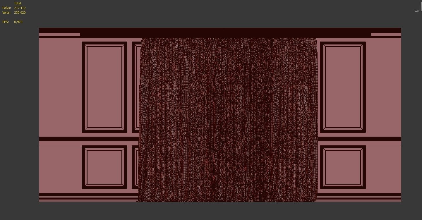 Curtain Set 238 3D model_4