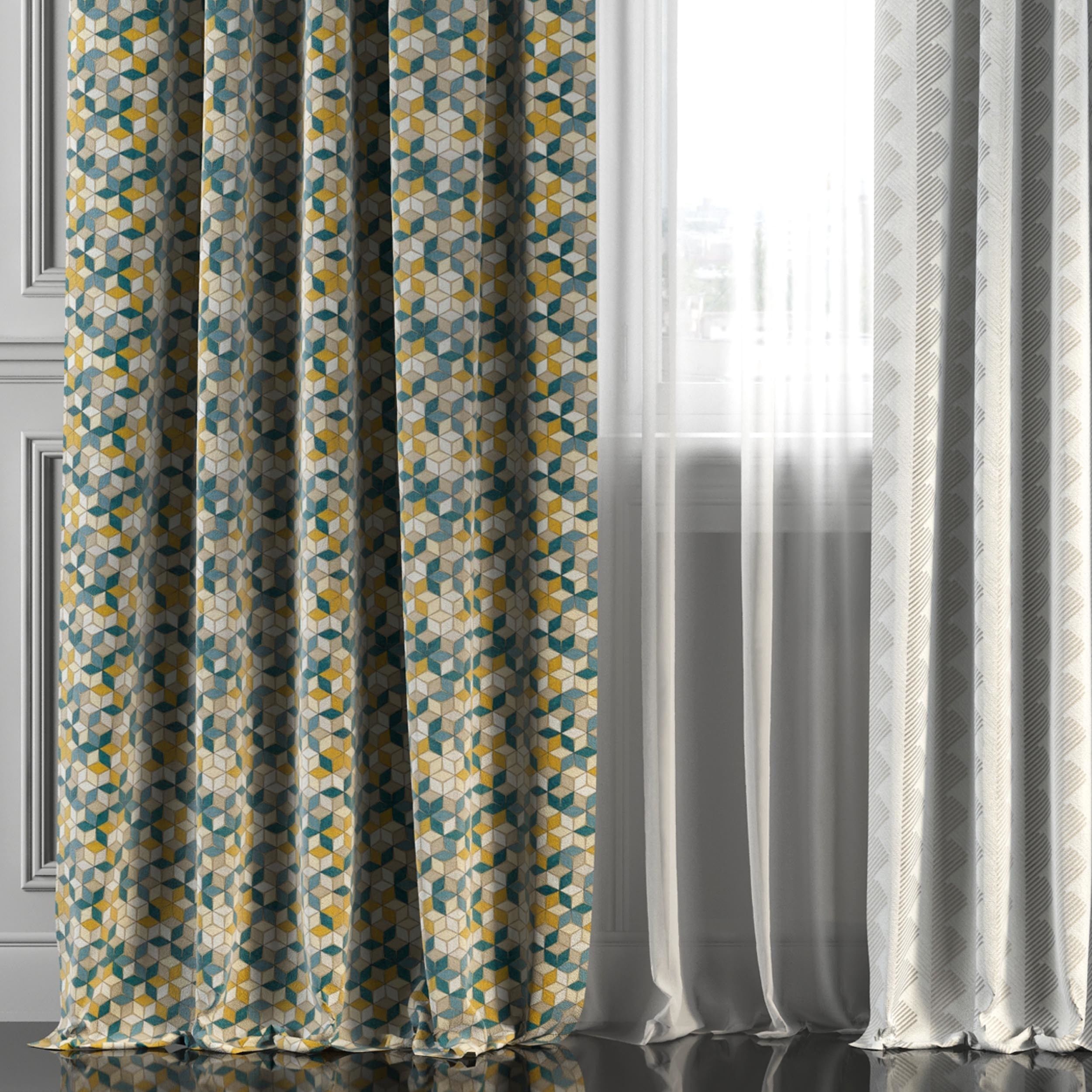 Curtain Set 238 3D model_2