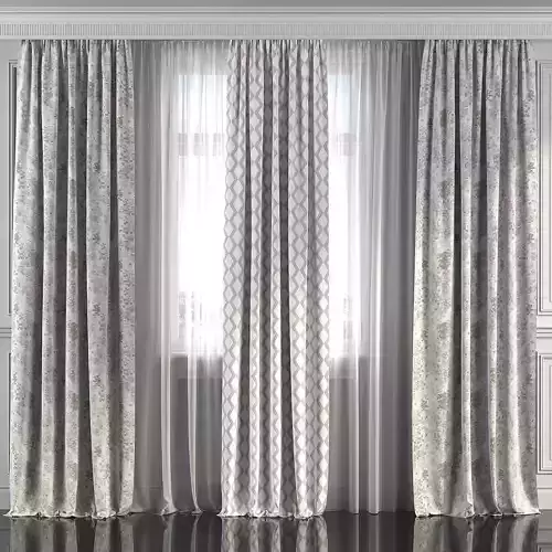 Curtain Set 240 3D model