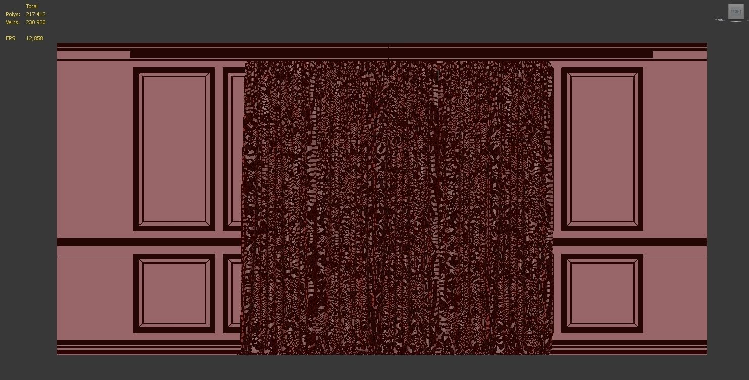 Curtain Set 241 3D model_4