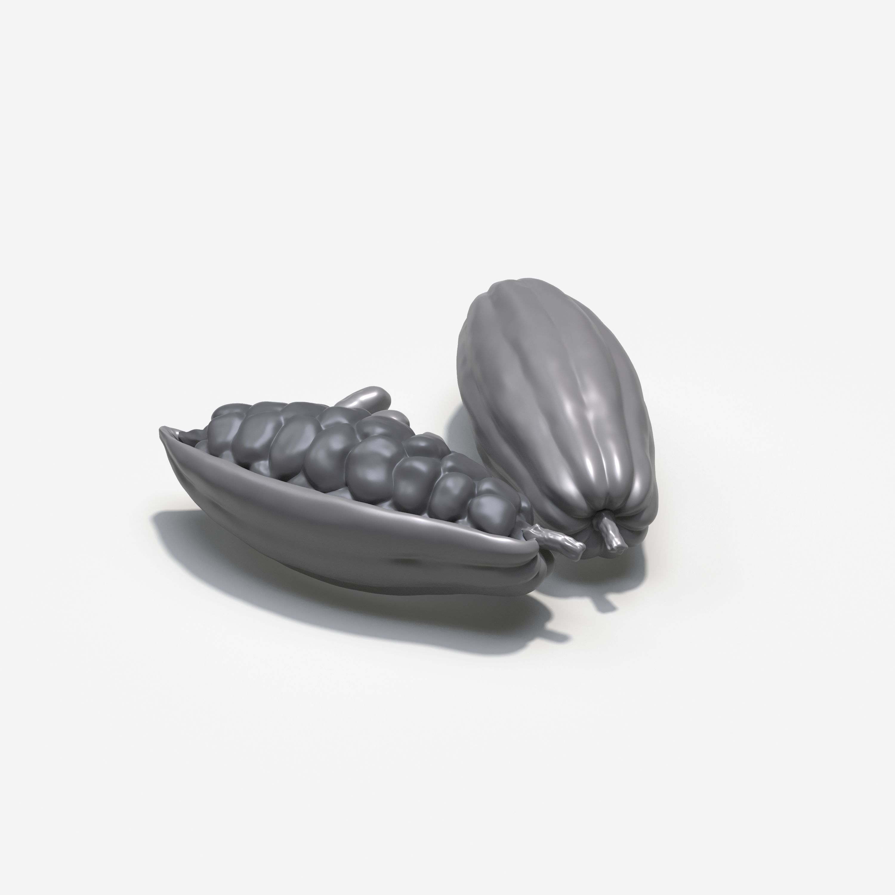 Cocoa Pod 3D model_5