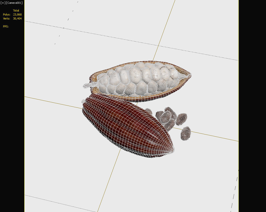 Cocoa Pod 3D model_9