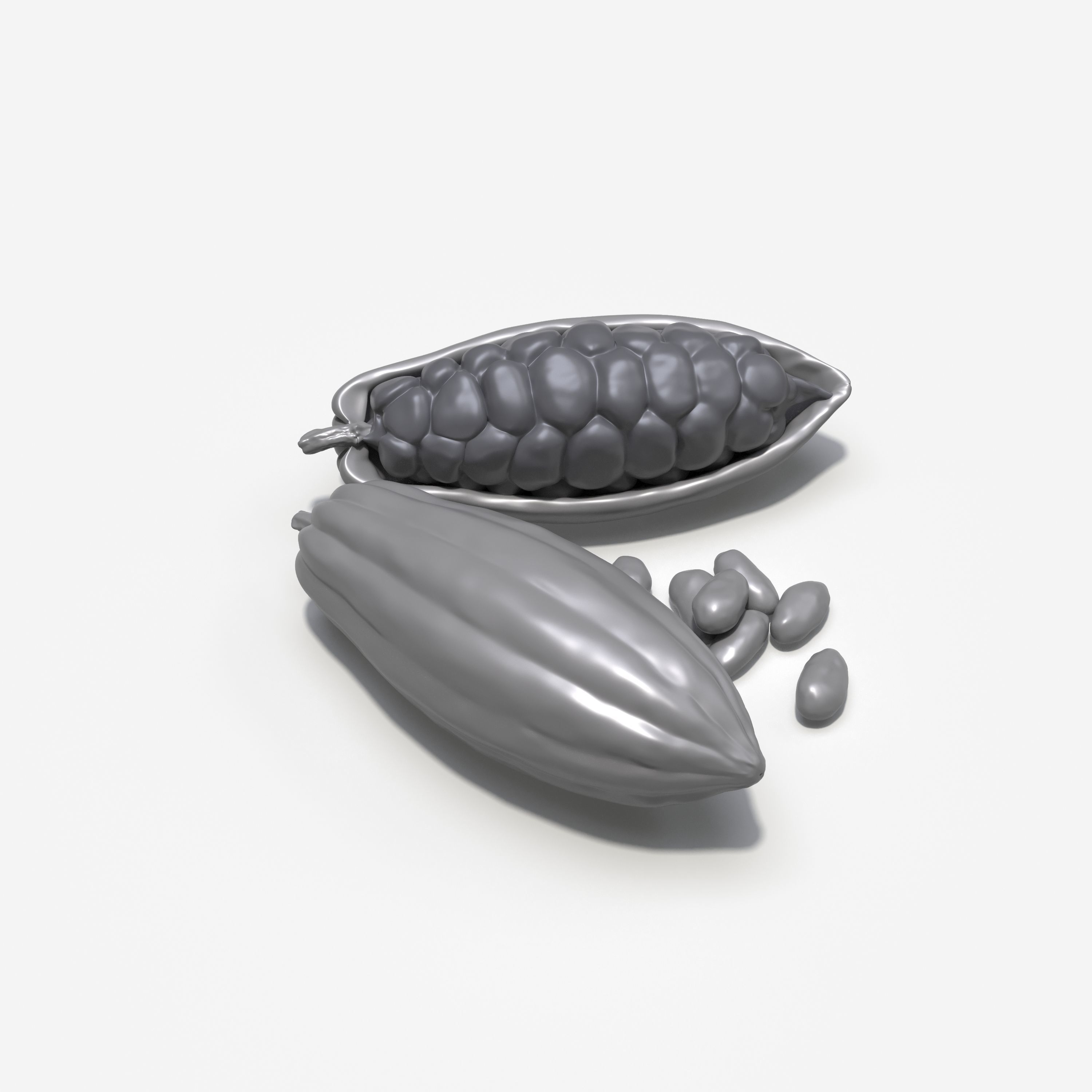 Cocoa Pod 3D model_4