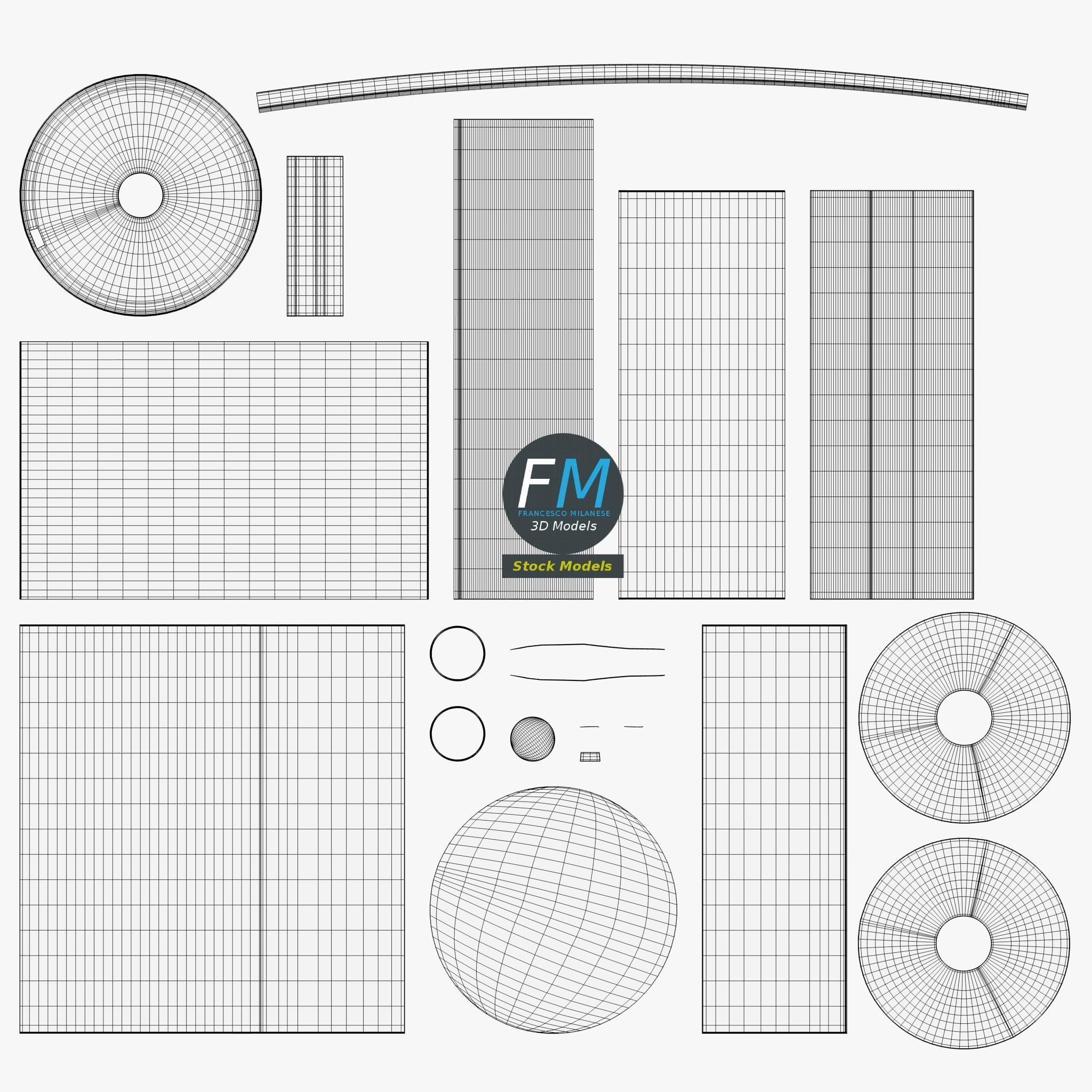 Paper towel holder 3D model_11
