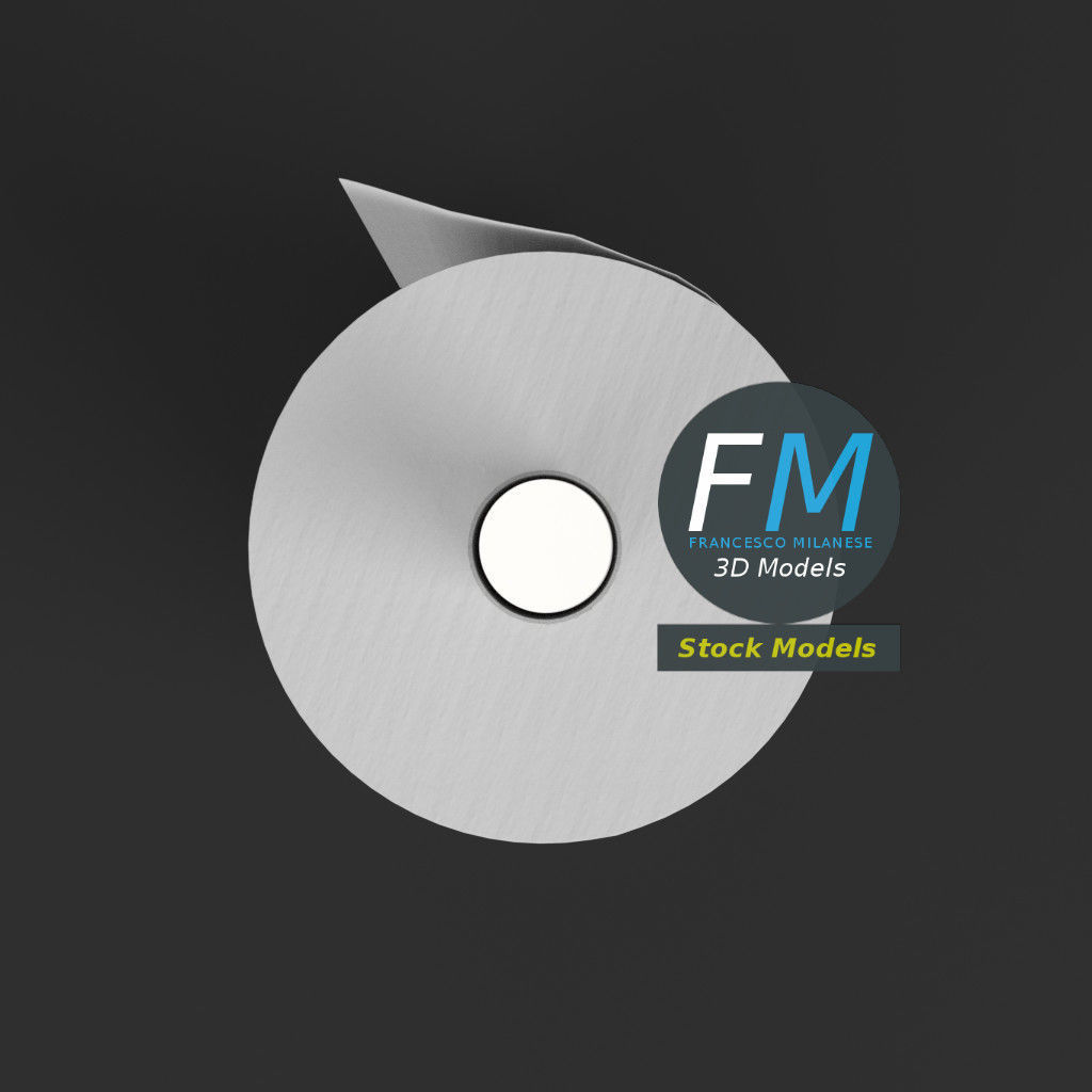 Paper towel holder 3D model_6