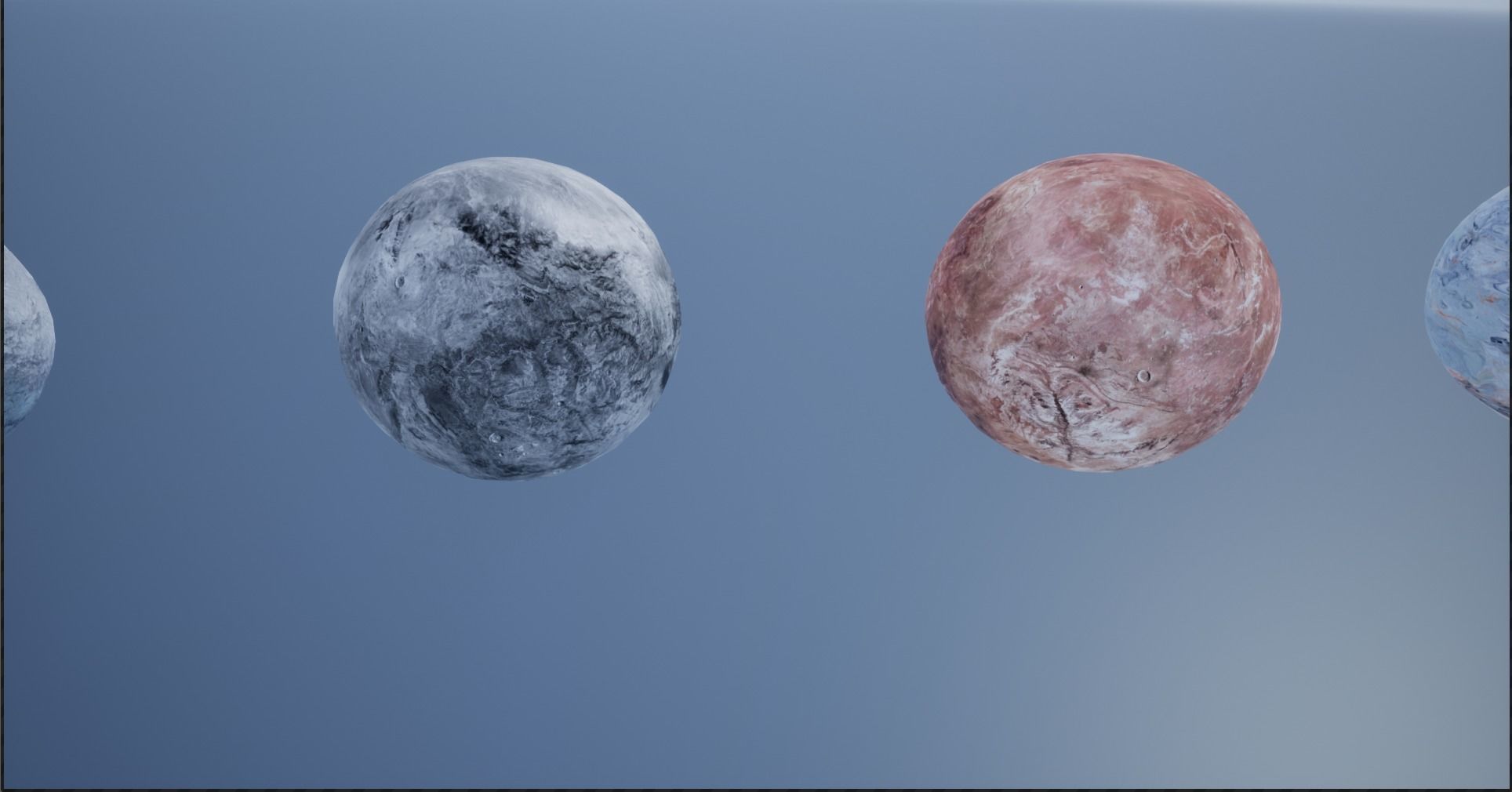 4K PBR Fictional Planets Low-poly 3D model_14