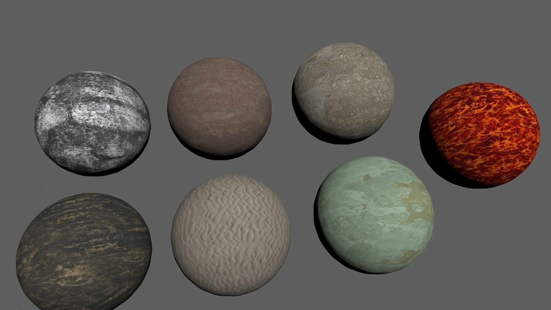 PBR solar system and fictional planets 3D Model Collection_16