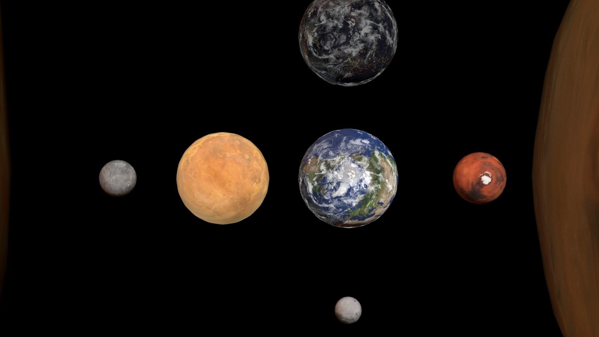 PBR solar system and fictional planets 3D Model Collection_14