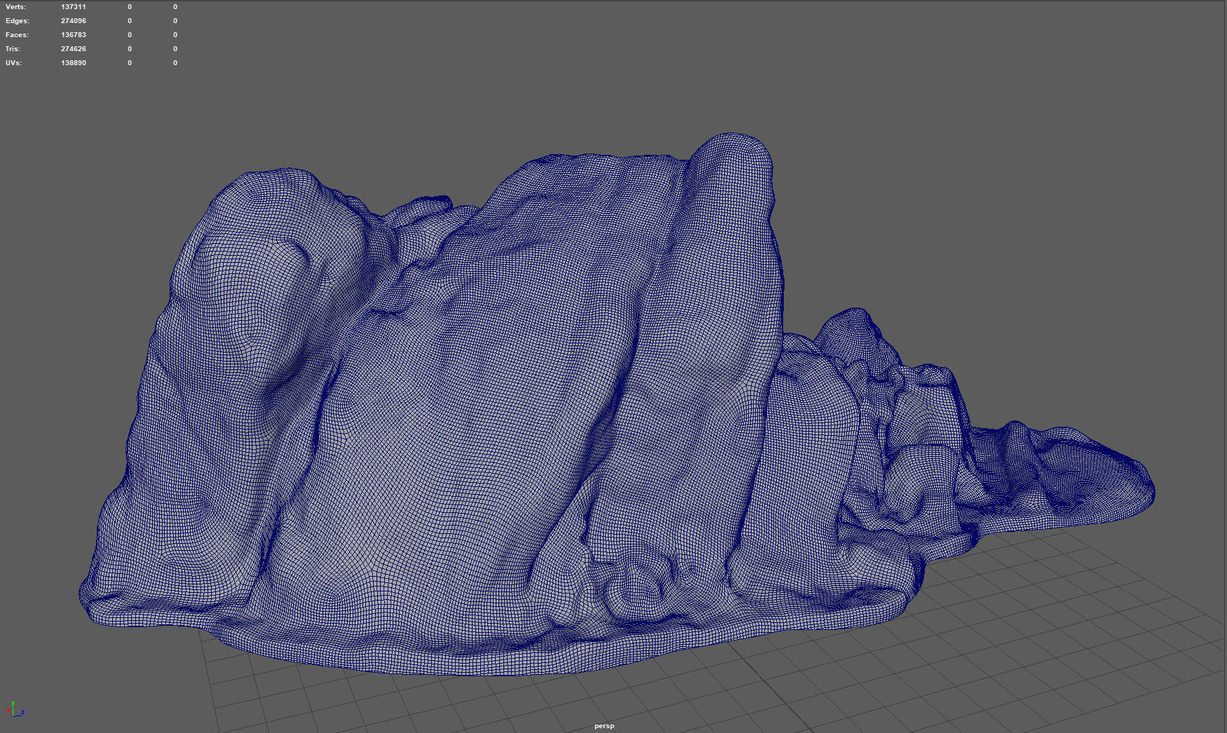 ROCK 34 Low-poly 3D model_4