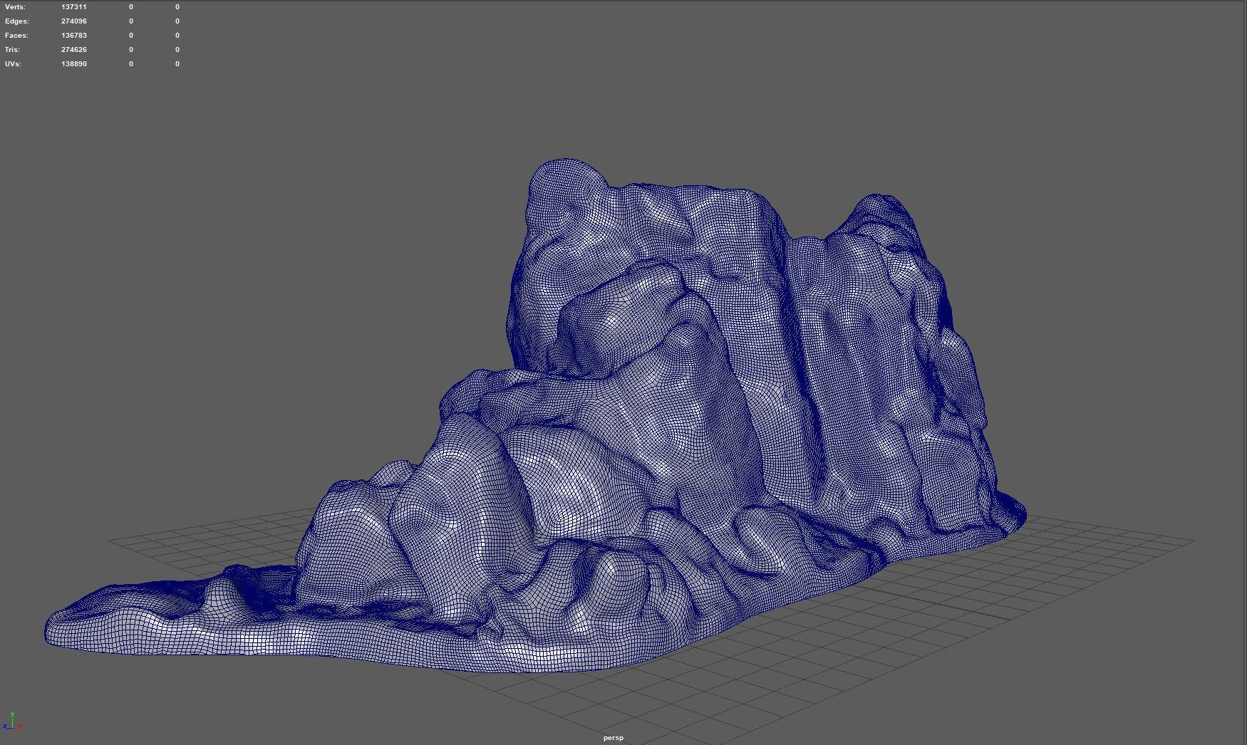 ROCK 34 Low-poly 3D model_10