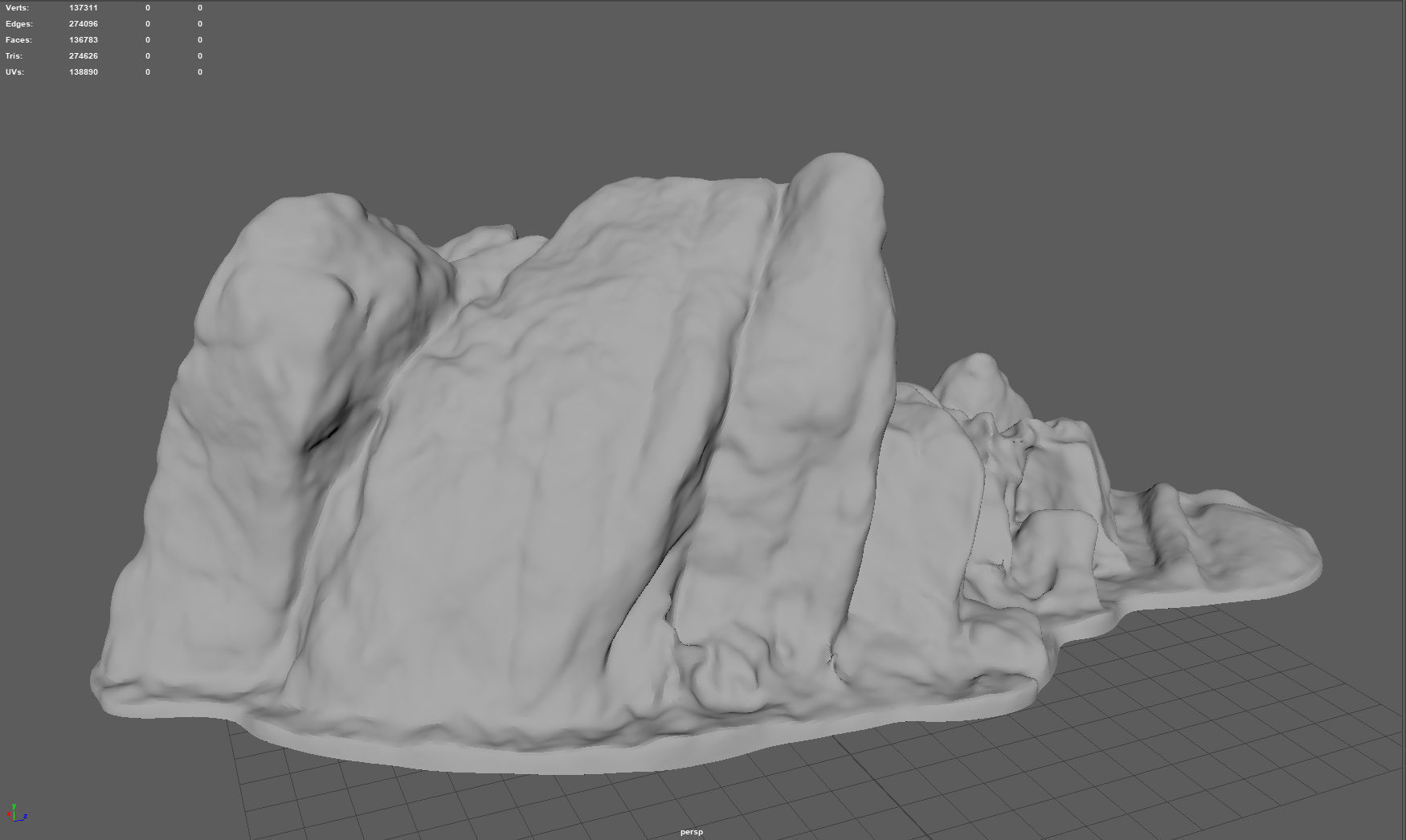 ROCK 34 Low-poly 3D model_2