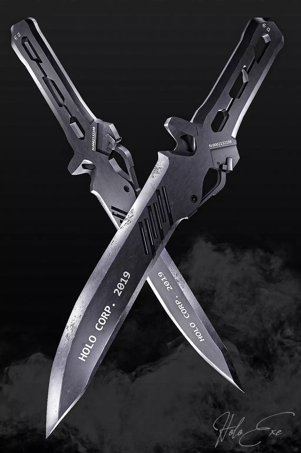 Cell Knife Low-poly 3D model_0