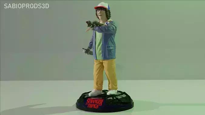 STRANGER THINGS DUSTIN  3D PRINT MODEL SABIOPRODS   3D print model