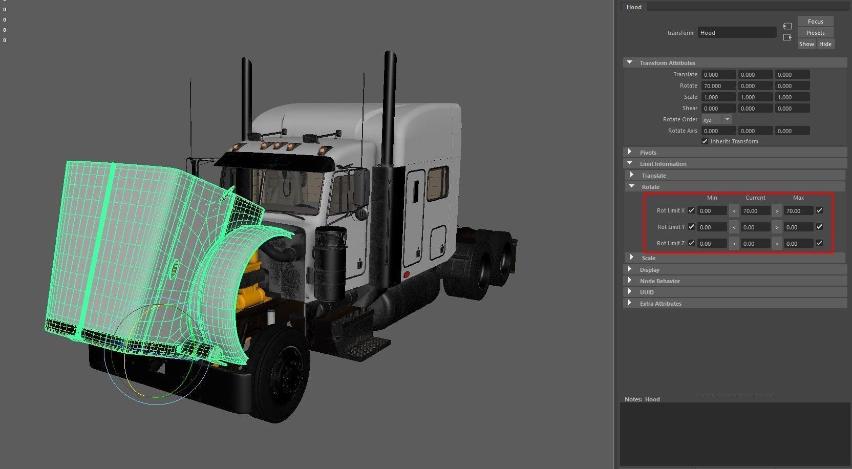 Detailed Peterbilt 379 with interior  3D model_17