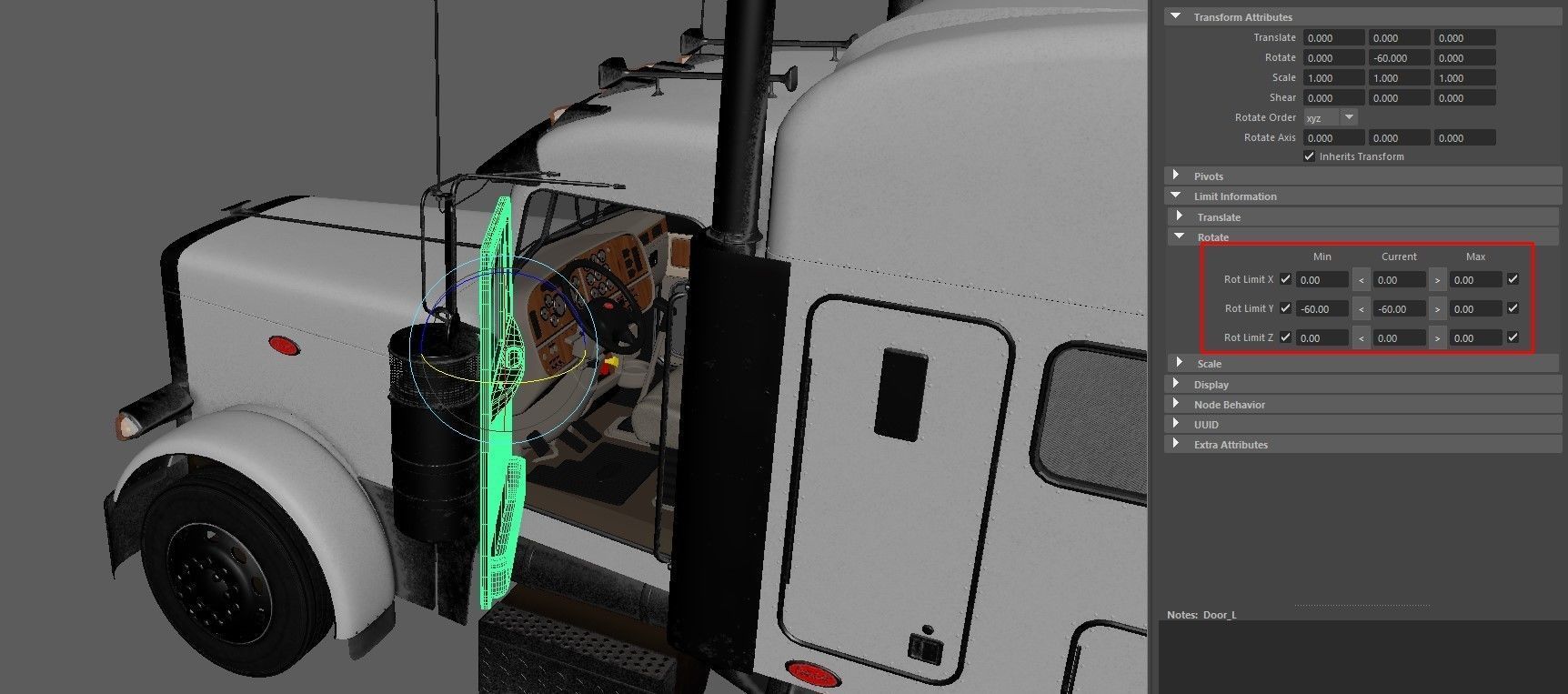 Detailed Peterbilt 379 with interior  3D model_18