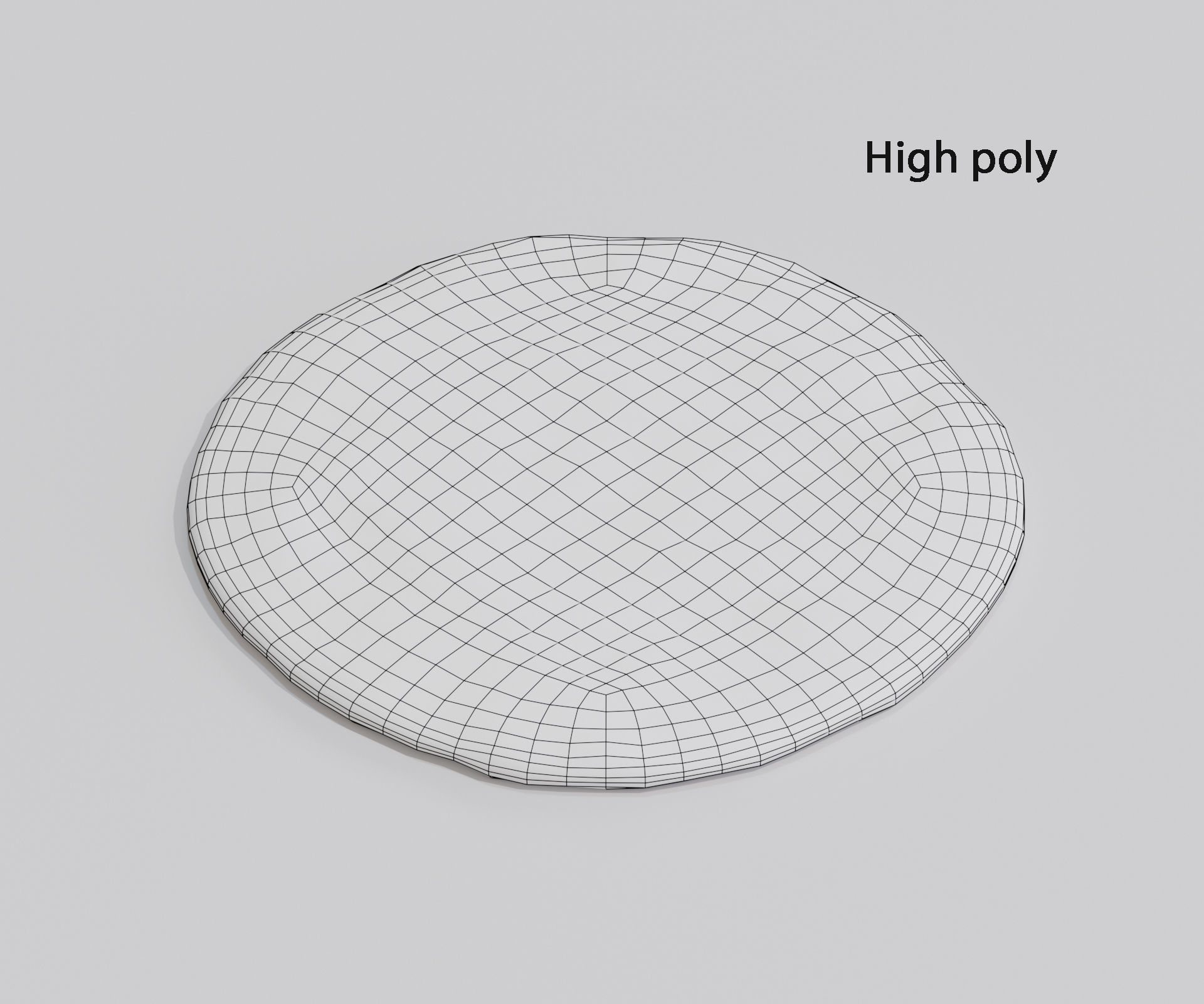 Realistic pita flatbread Low-poly 3D model_7