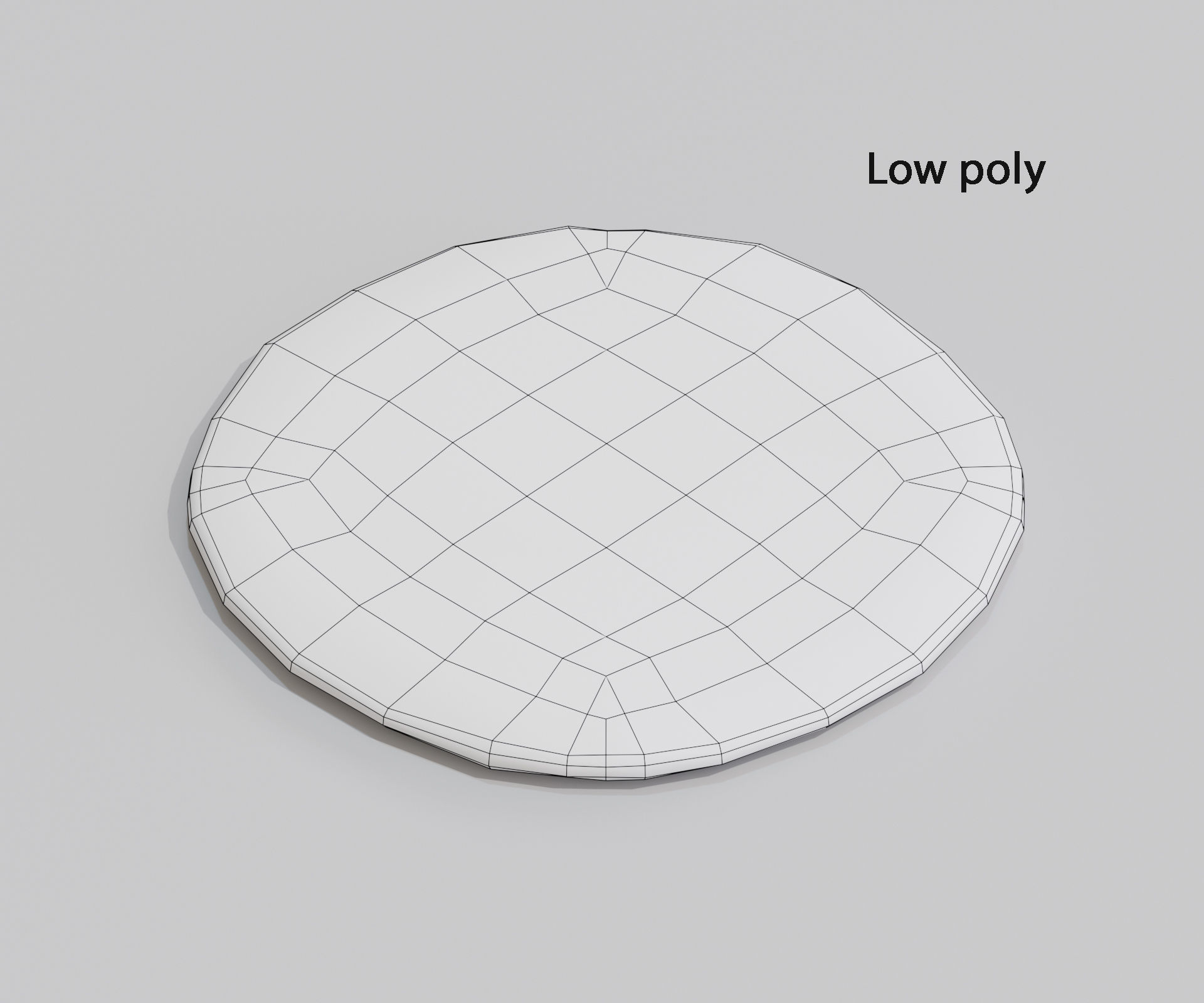 Realistic pita flatbread Low-poly 3D model_8