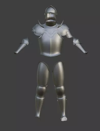 Armadura 3D Free low-poly 3D model