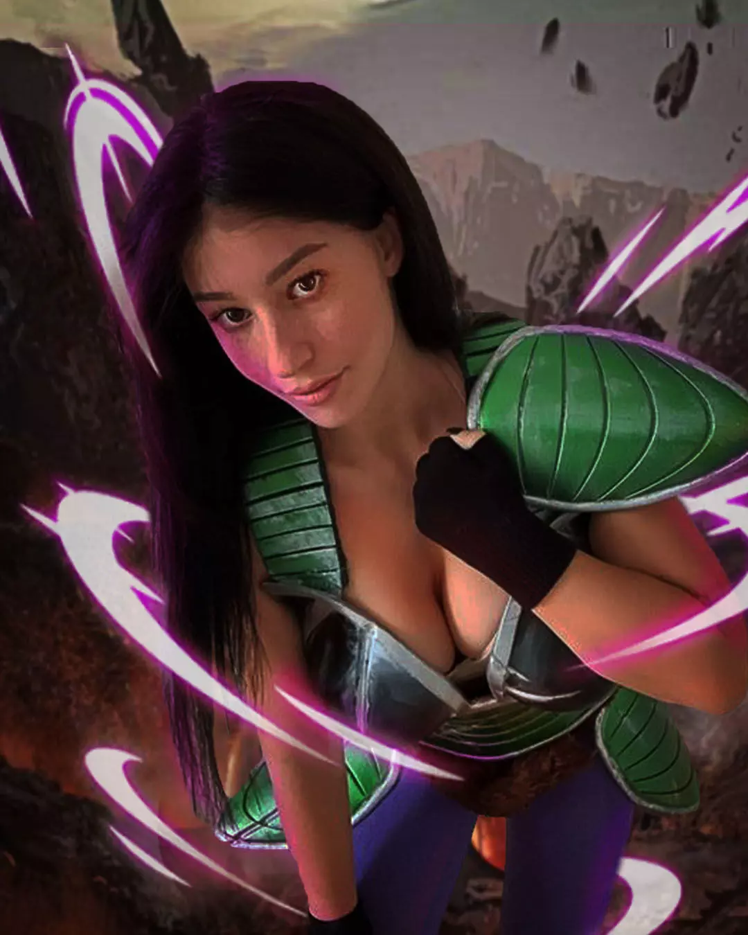 Dragon ball Female Saiyan Battle Armor 3D print model_0