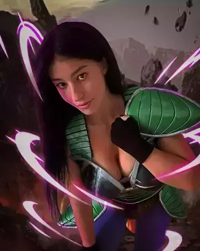 Dragon ball Female Saiyan Battle Armor 3D print model