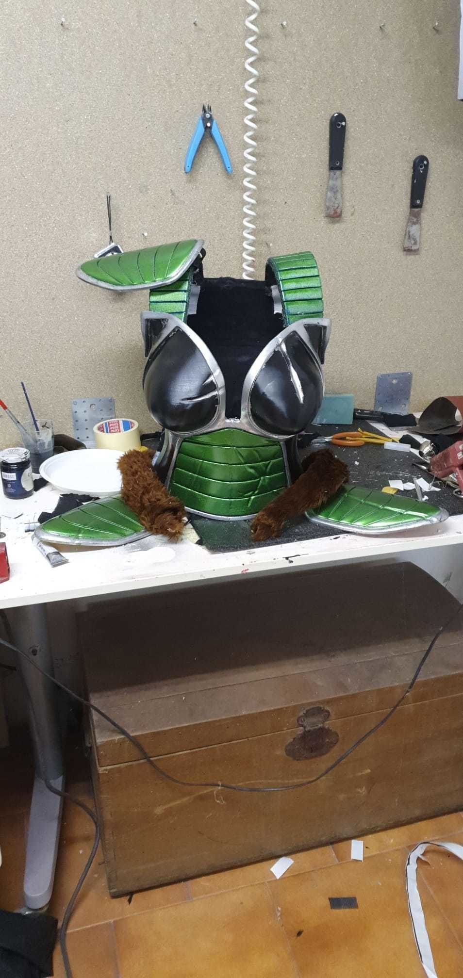 Dragon ball Female Saiyan Battle Armor 3D print model_8