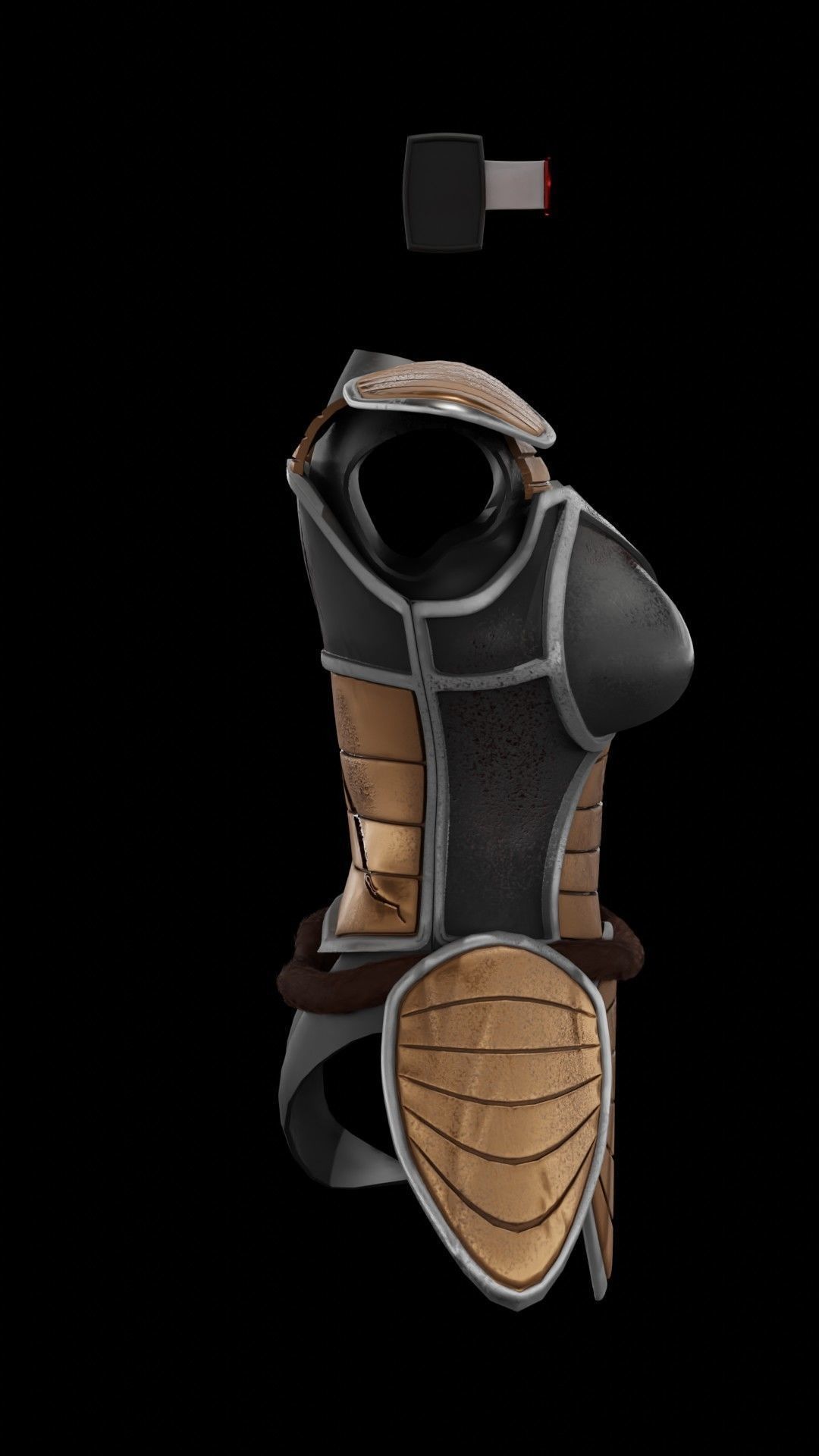 Dragon ball Female Saiyan Battle Armor 3D print model_5