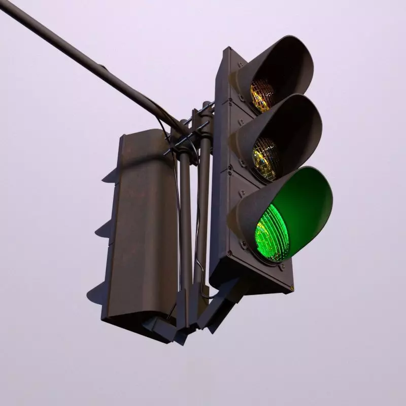 Traffic Light 3D model_0