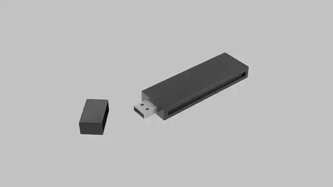 Black Pendrive 3D print model