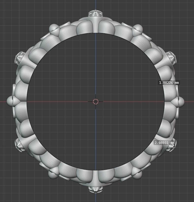 Ring-skull-flower ornate silver ring  3D print model_3