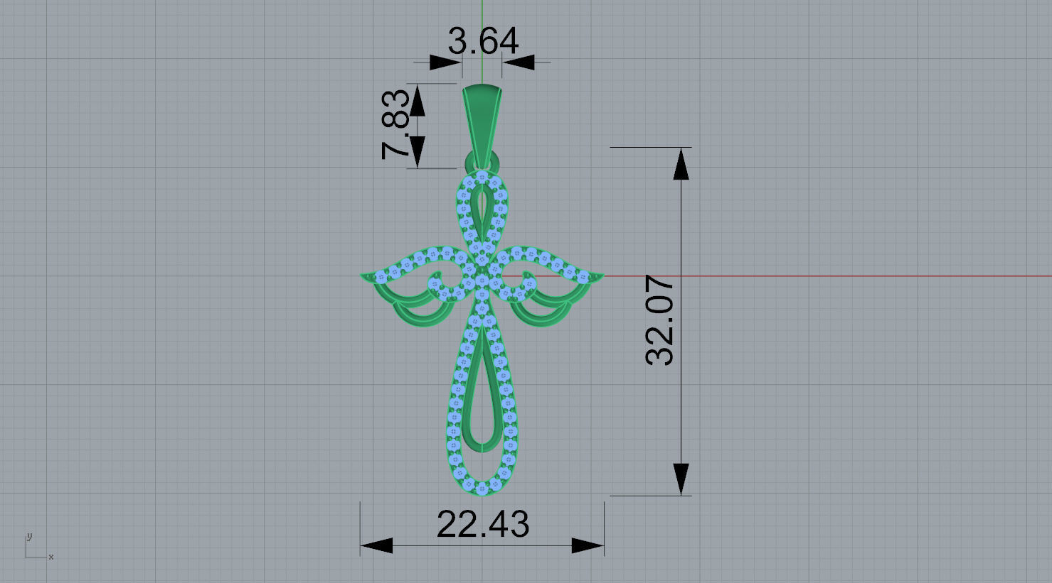 CROSS ANGEL N-219 3D print model_11
