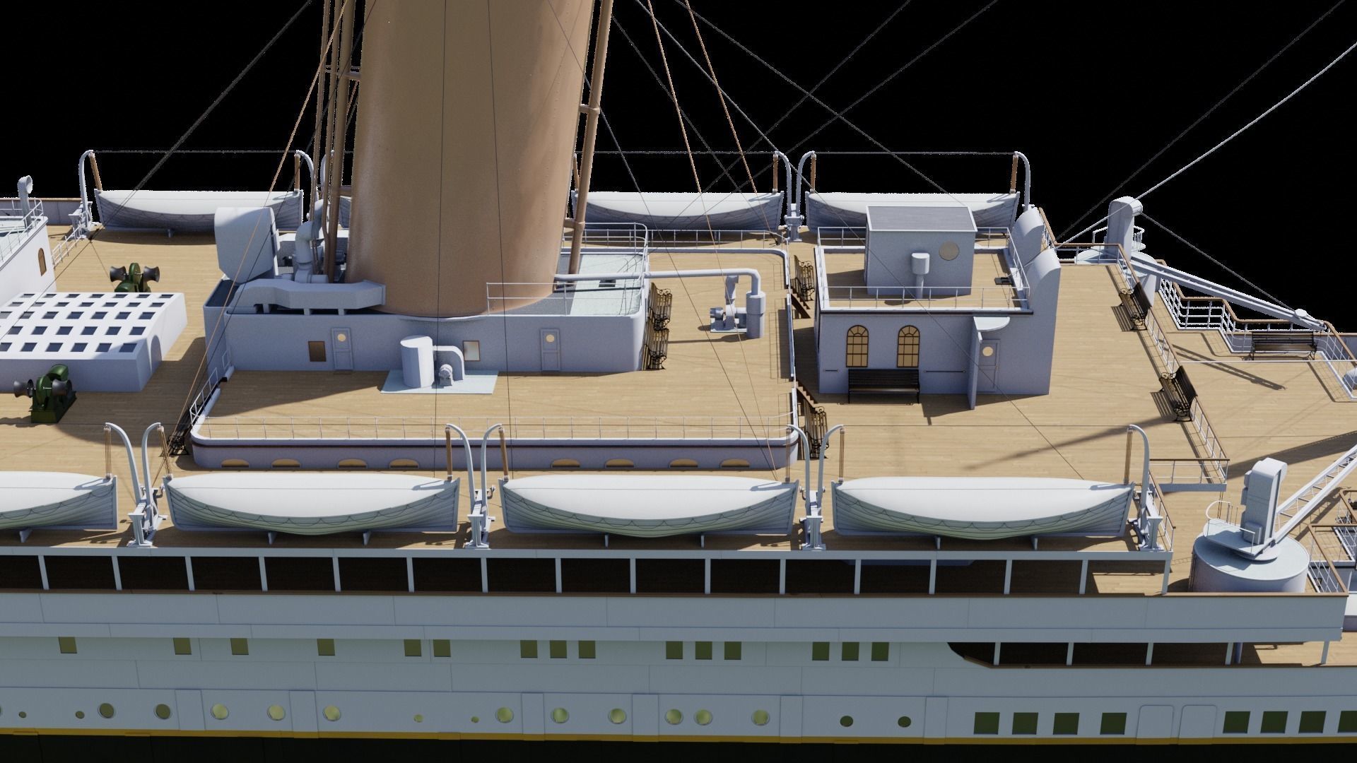 RMS Titanic Cinematic Filming Model 3D model_4
