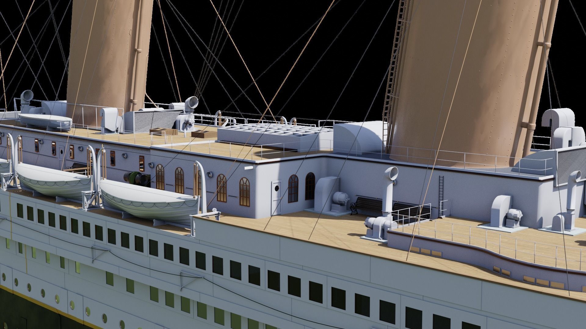 RMS Titanic Cinematic Filming Model 3D model_5