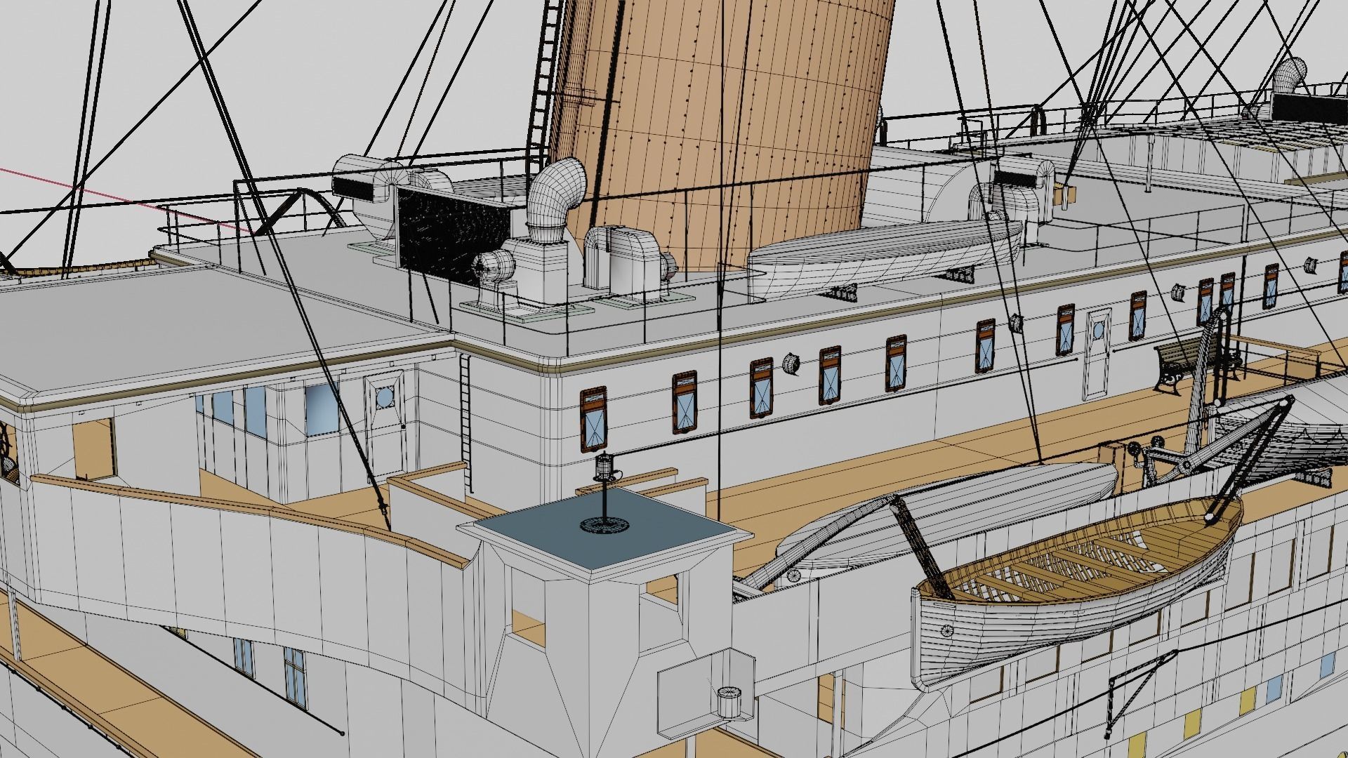 RMS Titanic Cinematic Filming Model 3D model_12