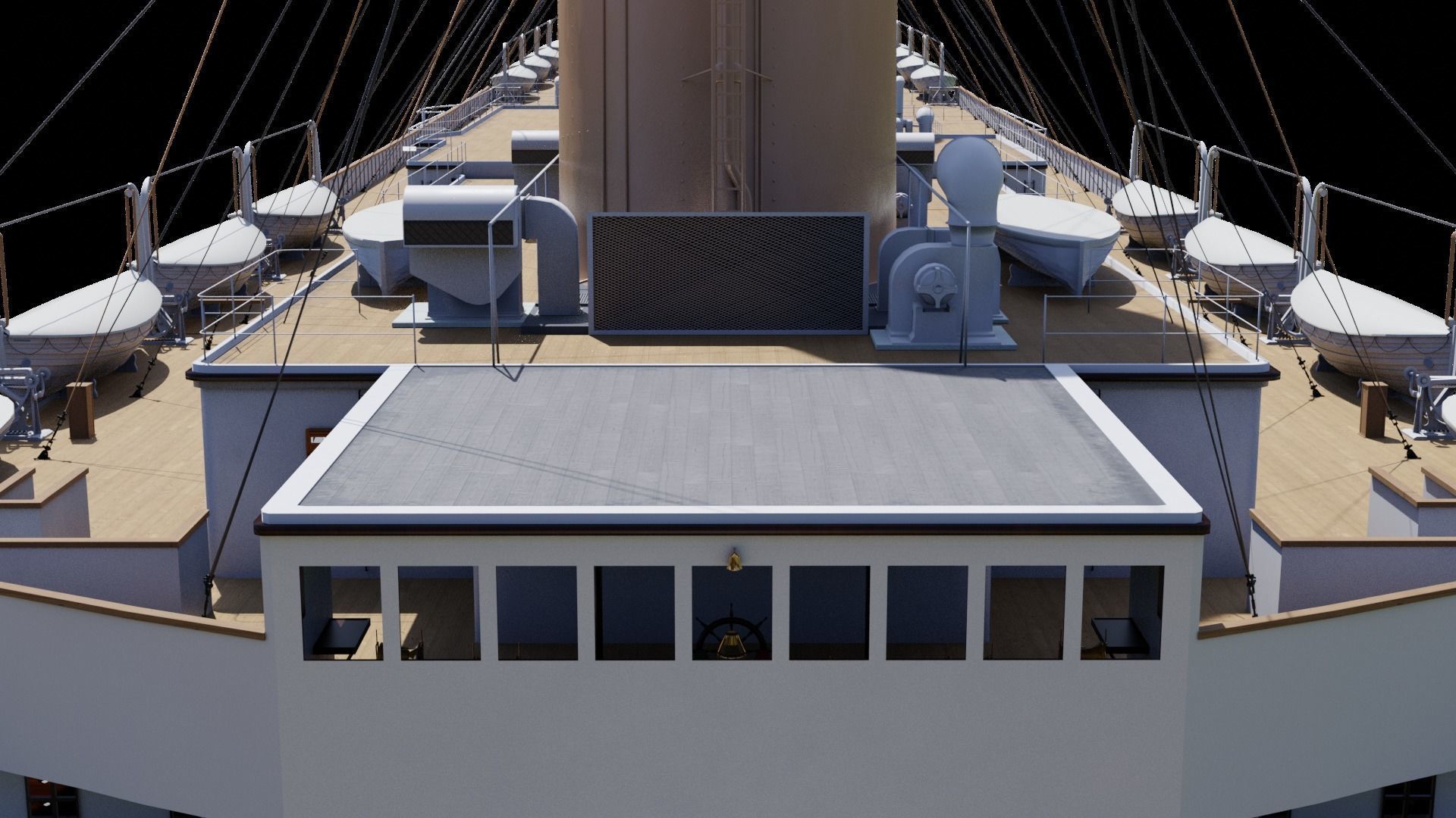 RMS Titanic Cinematic Filming Model 3D model_6