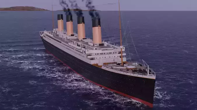 RMS Titanic Cinematic Filming Model 3D model