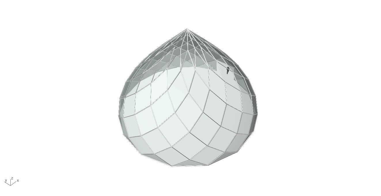 Pointed Dome with Door Opening and enclosure Panels 3D model_60
