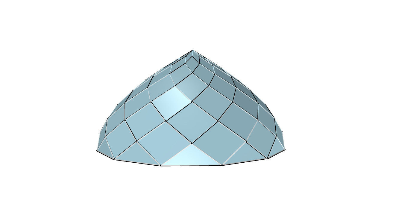 Pointed Dome with Door Opening and enclosure Panels 3D model_22