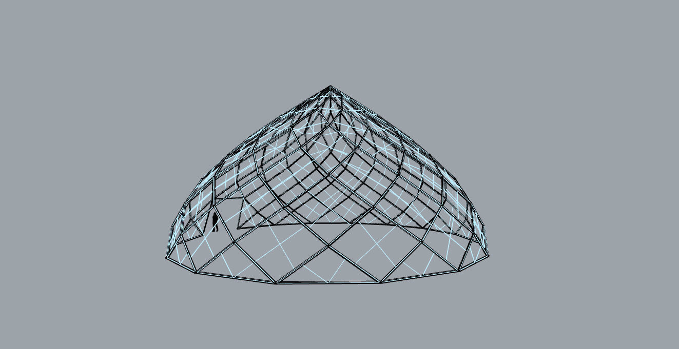 Pointed Dome with Door Opening and enclosure Panels 3D model_39