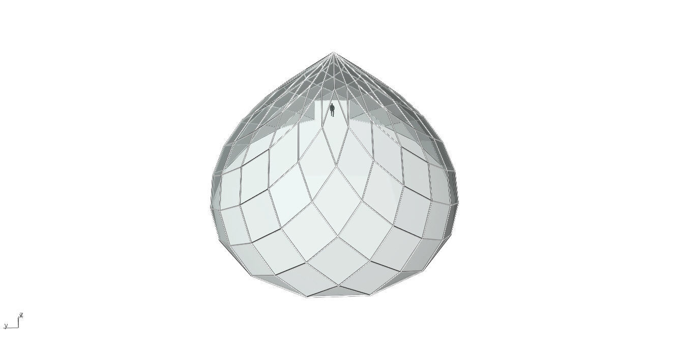 Pointed Dome with Door Opening and enclosure Panels 3D model_58