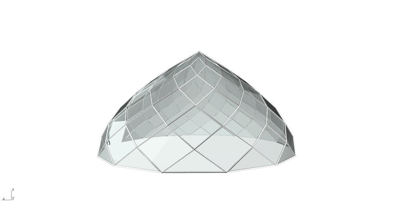Pointed Dome with Door Opening and enclosure Panels 3D model_4