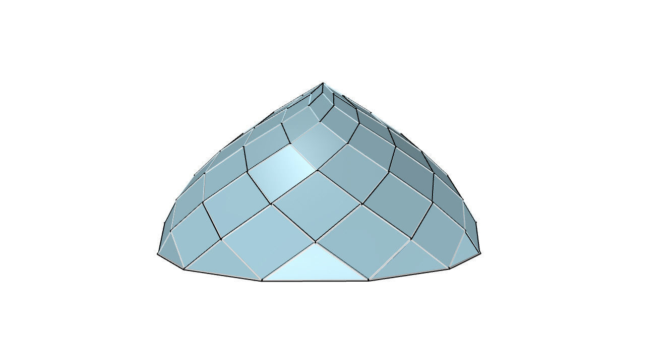 Pointed Dome with Door Opening and enclosure Panels 3D model_21