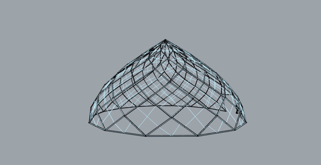 Pointed Dome with Door Opening and enclosure Panels 3D model_46