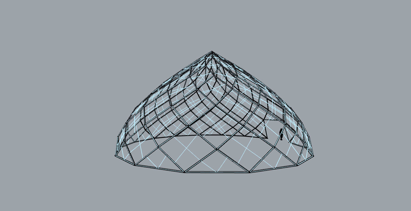 Pointed Dome with Door Opening and enclosure Panels 3D model_45