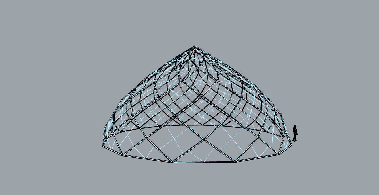 Pointed Dome with Door Opening and enclosure Panels 3D model_47