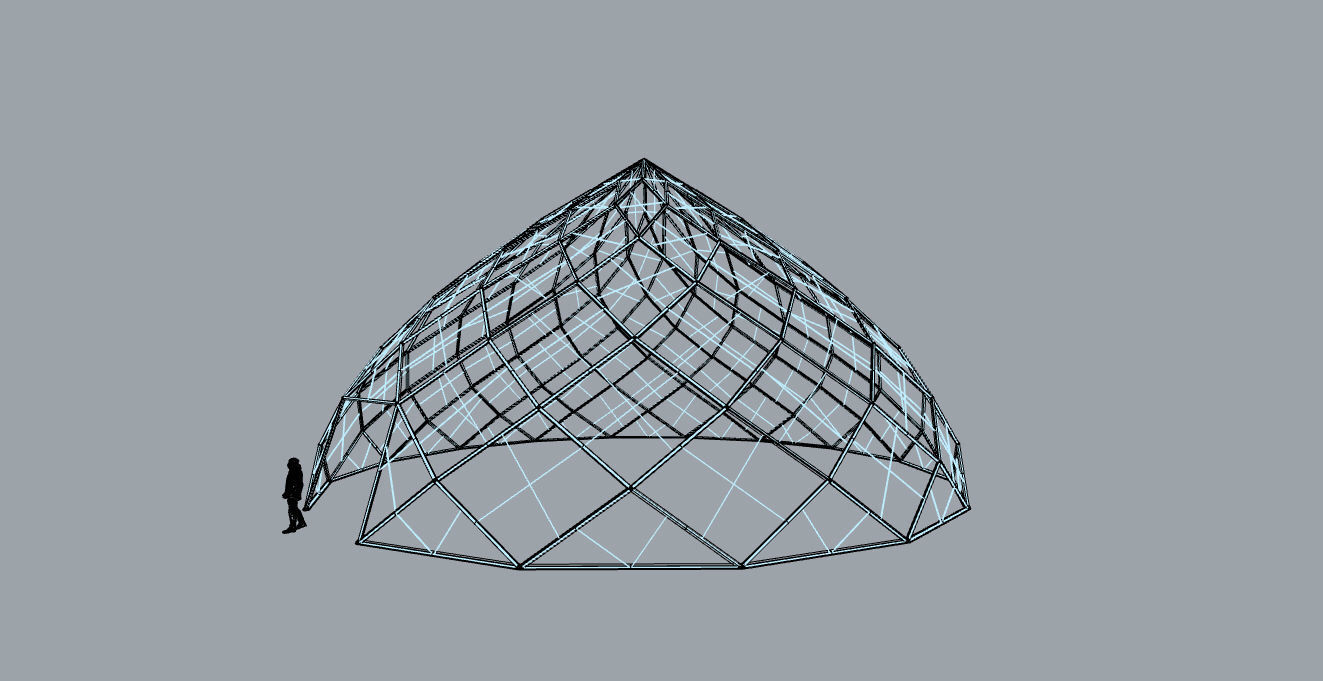 Pointed Dome with Door Opening and enclosure Panels 3D model_36