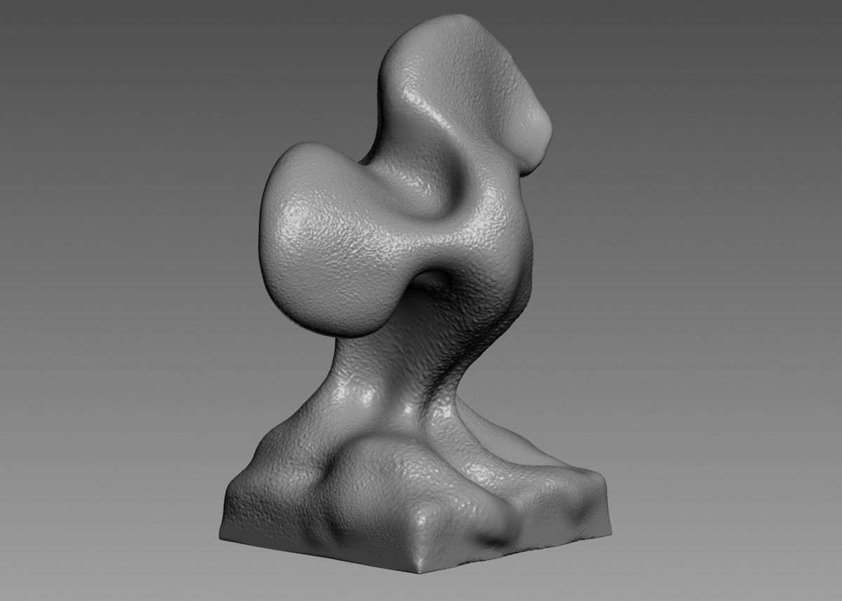 Modern Abstract Decorative sculpture 3d print model 3D print model_6