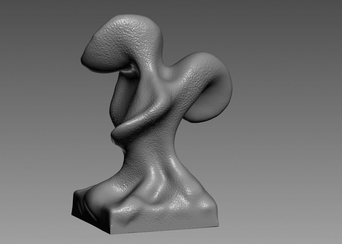 Modern Abstract Decorative sculpture 3d print model 3D print model_43