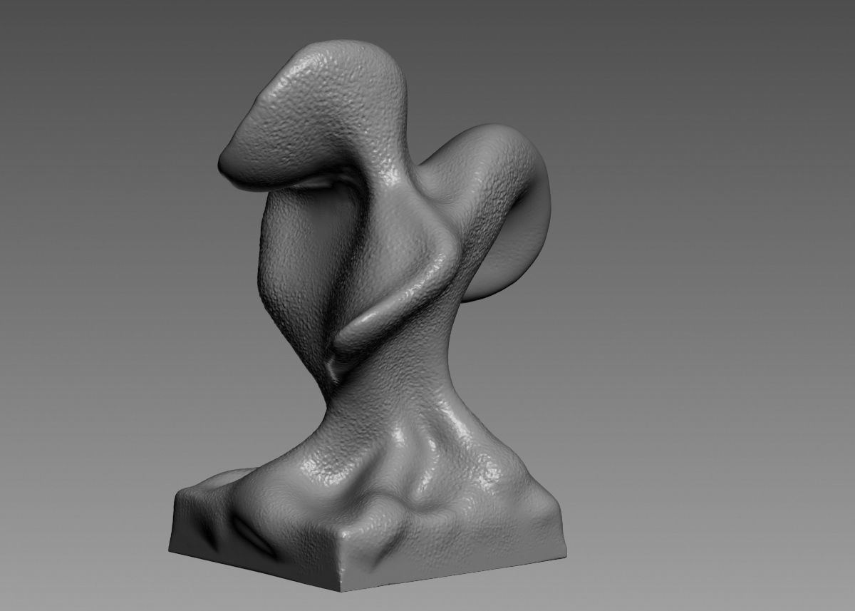Modern Abstract Decorative sculpture 3d print model 3D print model_23