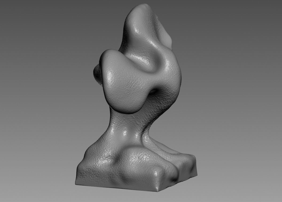 Modern Abstract Decorative sculpture 3d print model 3D print model_7